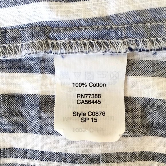 Madewell - Striped Cotton Trapeze Tank - Size 2 - Picture 6 of 8